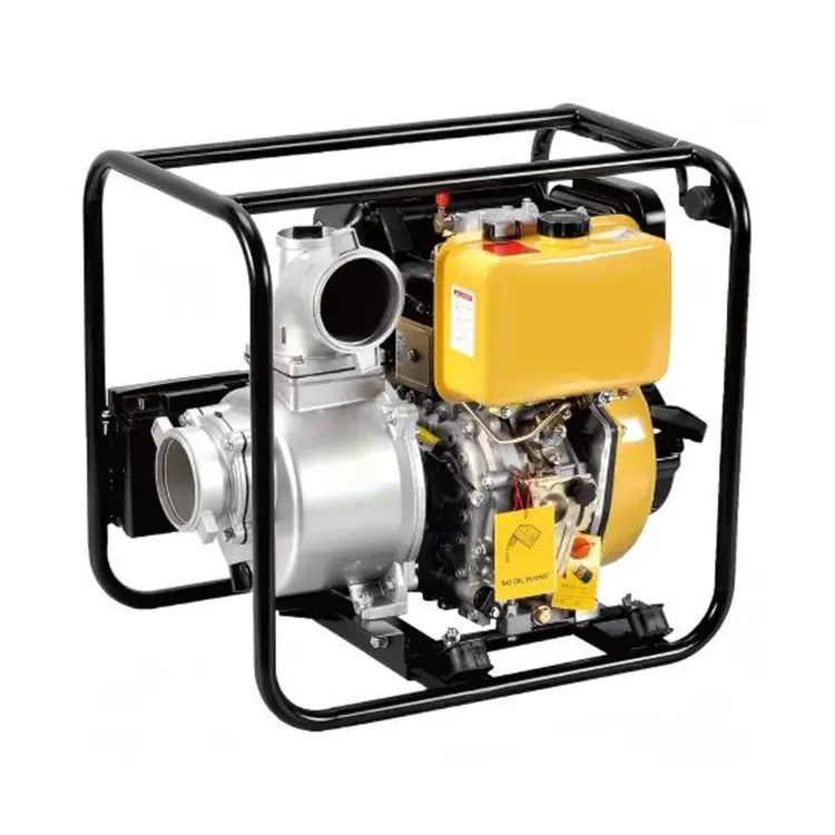 Pompa d'acqua compacta à flussu elevatu, guidata da diesel